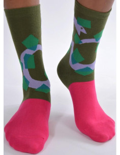 Chaussettes serpent abstrait 2