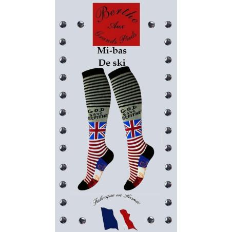 Chaussettes Berthe aux grands Pieds brtish Flag