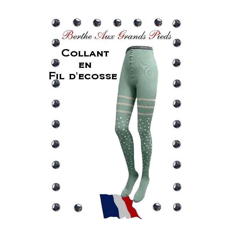 Collant Pois et rayures Argenté