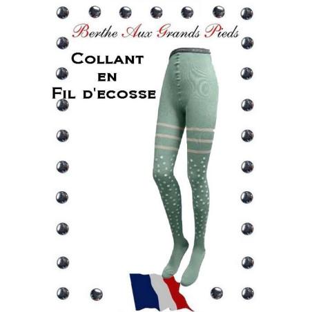 Collant Pois et rayures Argenté