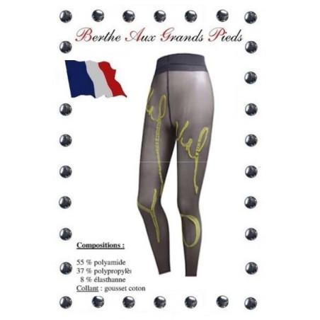 Legging Holala Berthe aux grands Pieds marine Jaune