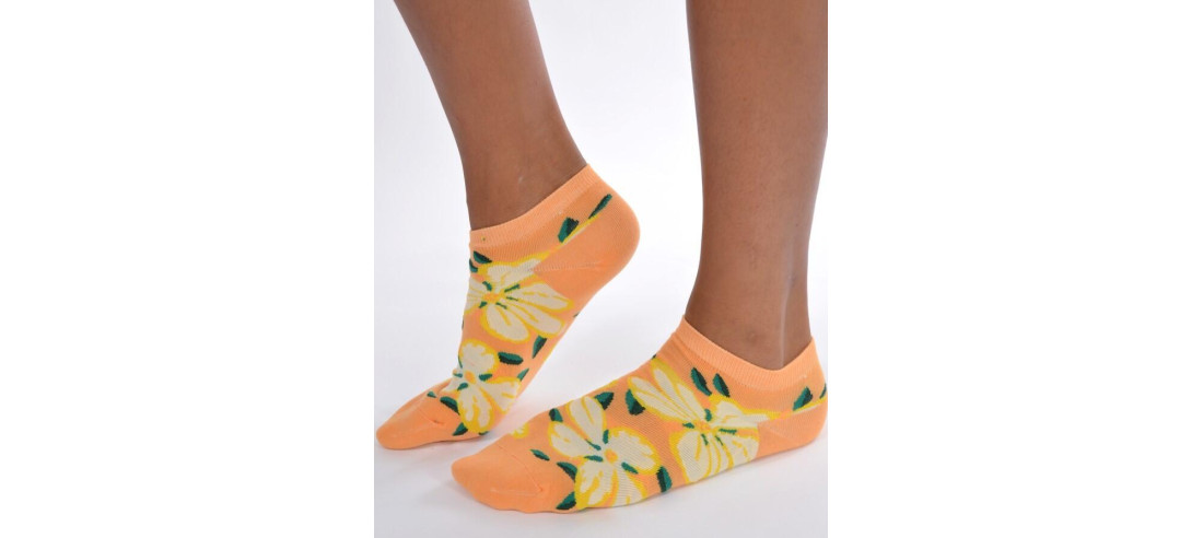 Socquettes Pêches Fleuries