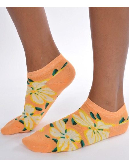 Socquettes Pêches Fleuries