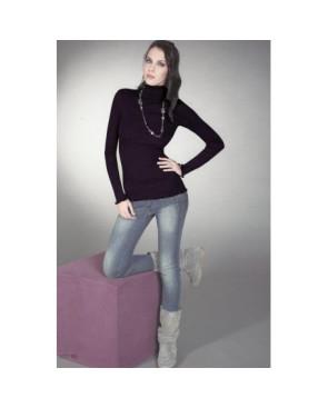 T-shirt ML col montant Moretta 5377 fine laine