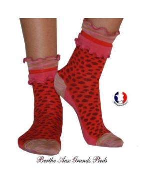  Chaussettes léopard Frou frou Berthe aux grands pieds