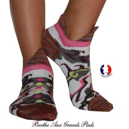  Socquette Camouflage rose Berthe