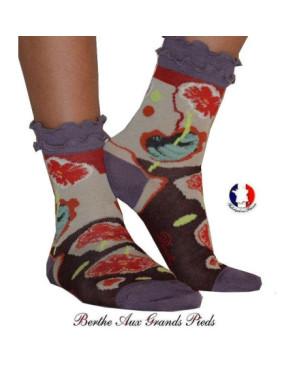  Chaussettes Tulipes Frou frou Berthe aux grands pieds