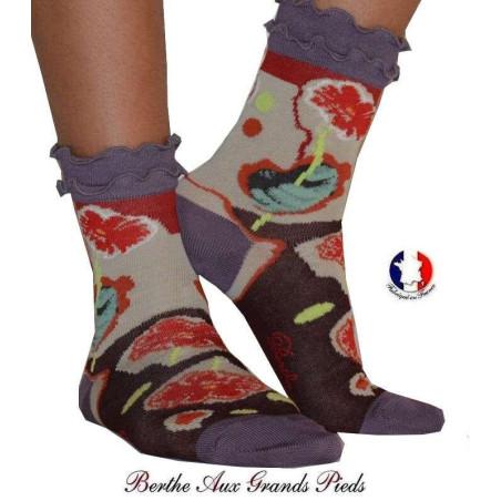 Chaussettes Tulipes Frou frou Berthe aux grands pieds