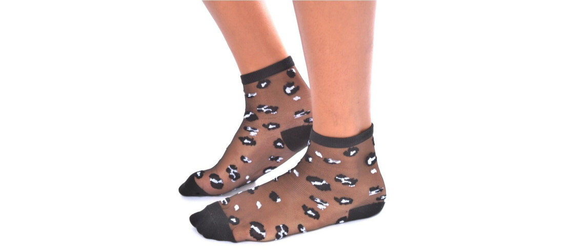 Chaussettes Leopard transparentes