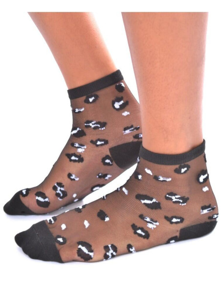 Chaussettes Leopard transparentes