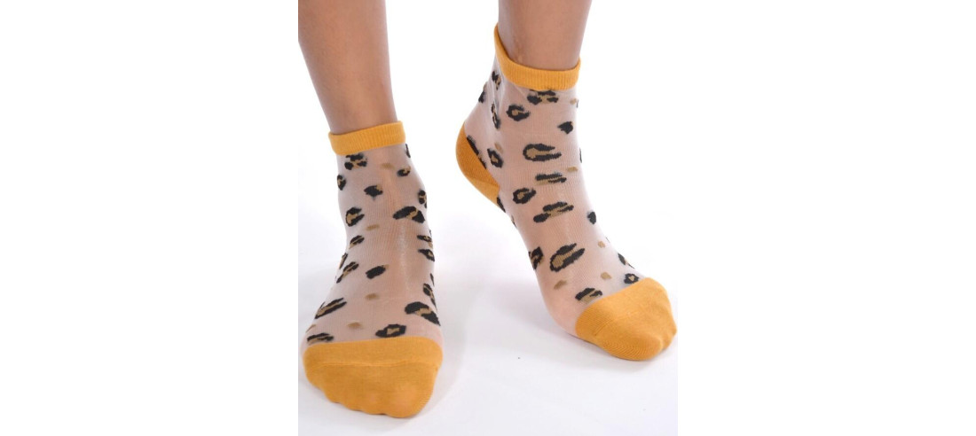Chaussettes Leopard transparentes