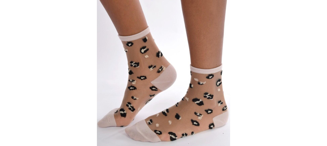 Chaussettes Leopard transparentes