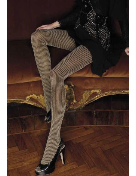 Collant Bonarda Transparenze cotes dorées