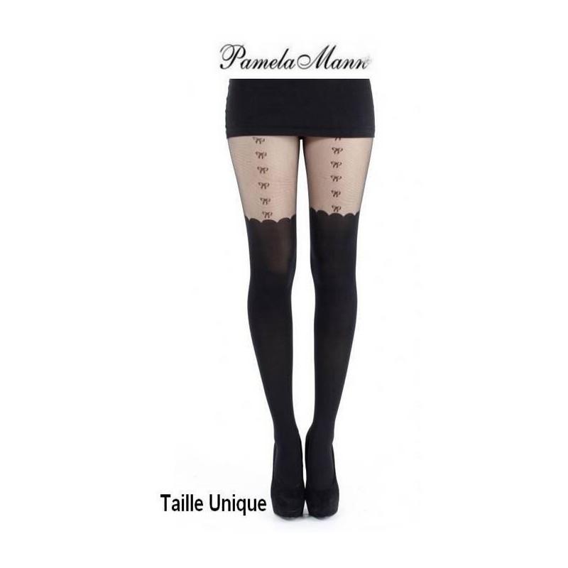Collant Pamela Mann Effet Cuissarde à noeuds