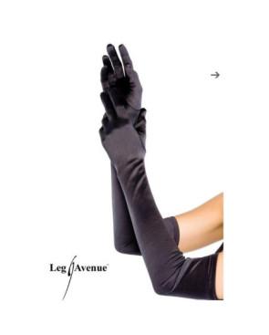 Gants longs en satin
