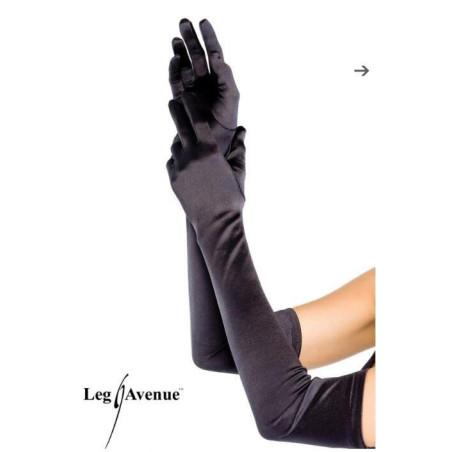 Gants longs en satin