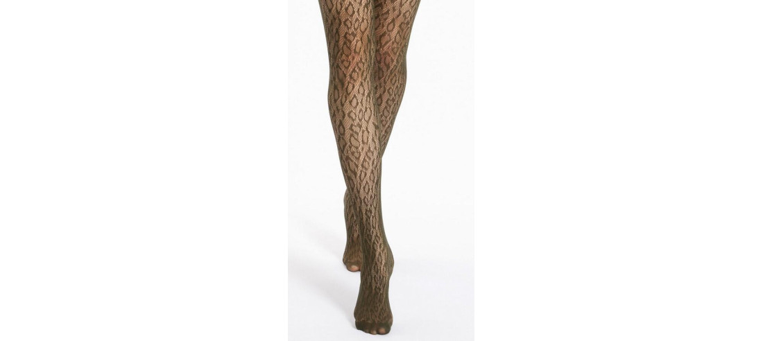 Collant Résille Animal vert Le Bourget Bianca