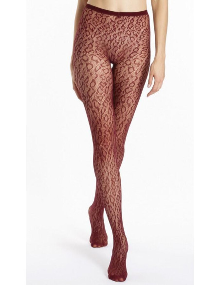Collant Résille Animal bordeaux Le Bourget Bianca