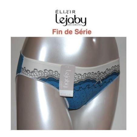 Slip Elixir Bleu Imprimé dentelle