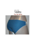 Slip Elixir Bleu Imprimé dentelle