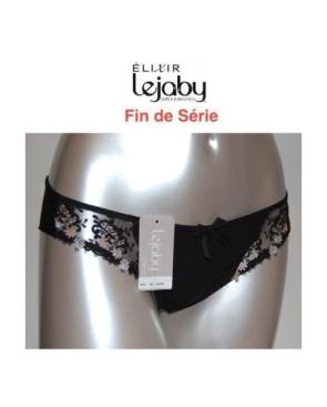 Tanga Elixir en dentelle Noir et fleurs