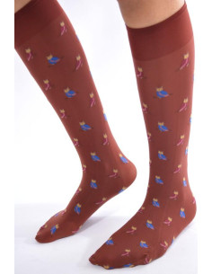 Mi bas opaque tendance terra cotta motif délire