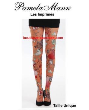 Collant Doodle Hearts Pamela Mann