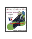 Chaussette lavande flocons de pois