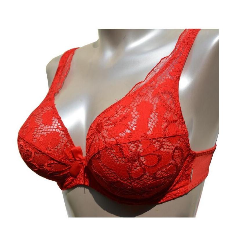 Soutien gorge Elixir En dentelle Florale rouge