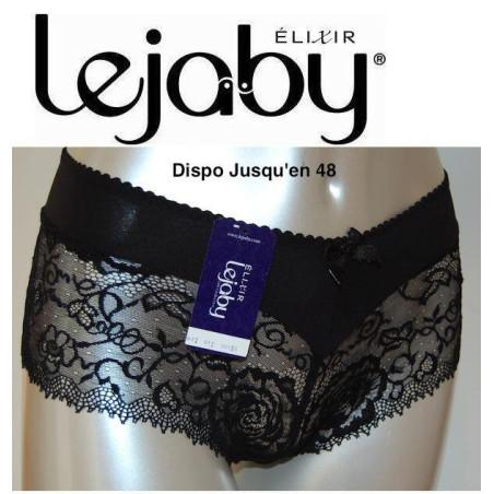 Shorty Elixir dentelle Florale noir