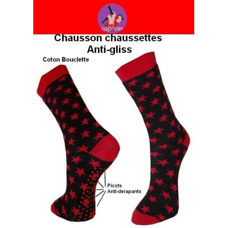 Chaussns chaussettes les ptits caprices étoiles rouges