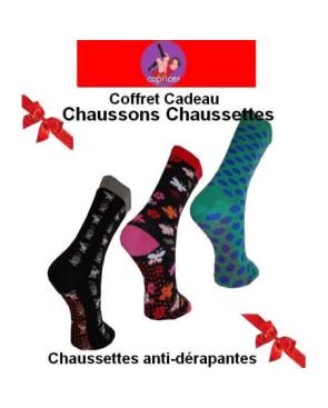 Coffret de chaussettes chaussons femme les petits Carices