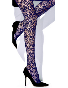 Collant microfibre ajouré dentelle girardi 2