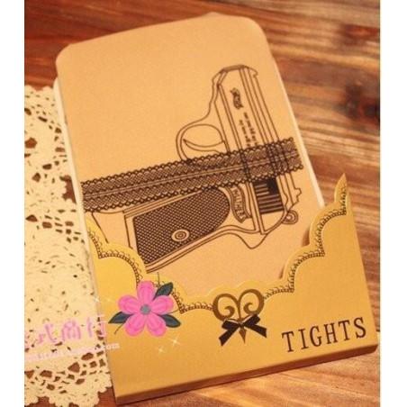  Collant Tattouage Mitraillette et Beretta