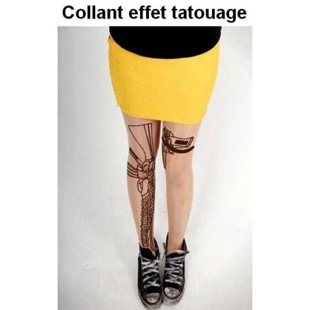 Collant Tattouage Mitraillette et Beretta
