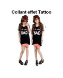 Collant Tattouage Mitraillette et Beretta