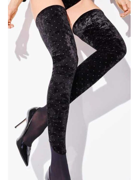 Bas up Cuissarde de velours chic Girardi