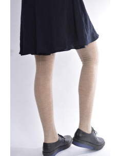 Collant laine hiver à striures chics bien chaud 2