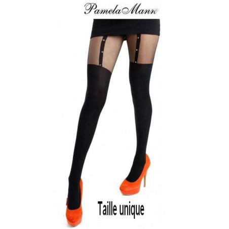 Collant Cuissarde brillants précieux Pamela Mann