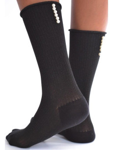 Chaussettes Fines chics à perles