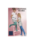Collant Enfant Microfibre Tendance Bleu Vert