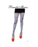 Collant Imprimé  Collant Imprimé  Skull & Roses Pamela Mann