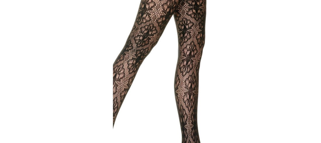 Collant raffiné et sophisté en maille dentelle