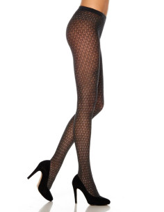 collant dentelle coton