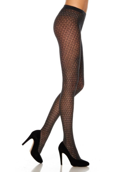 collant dentelle coton