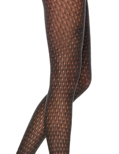 collant  hiver ajouré en coton