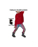 Caleçon enfant doublé polaire léopard psychédélique