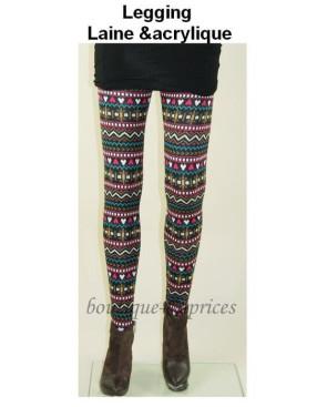 Leggings laine acrylique amour du Norway