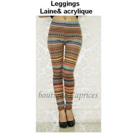 Leggings laine acryl boubou d'afrique