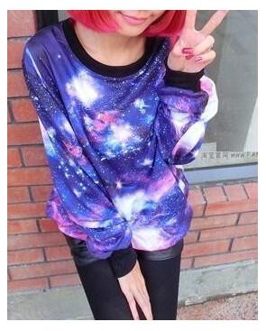 Sweat capuche Galaxie